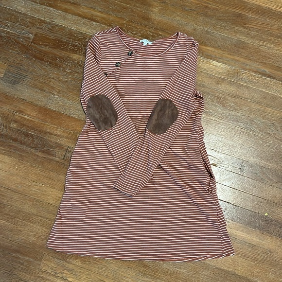 Umgee Striped Cotton Blend Dress - Picture 2 of 5